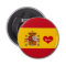 Spanish flag with red heart - fashion/sports fans