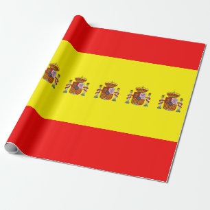 Spanish flag wrapping paper