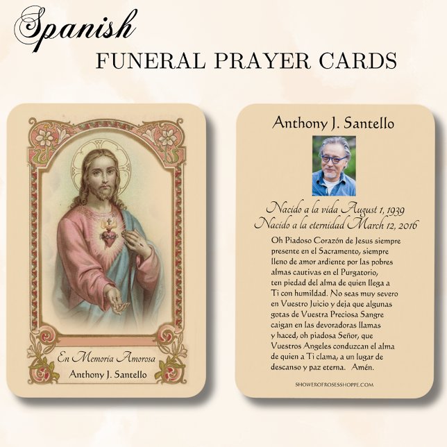 Spanish Funeral Catholic Jesus Memorial Prayer (Creator Uploaded)