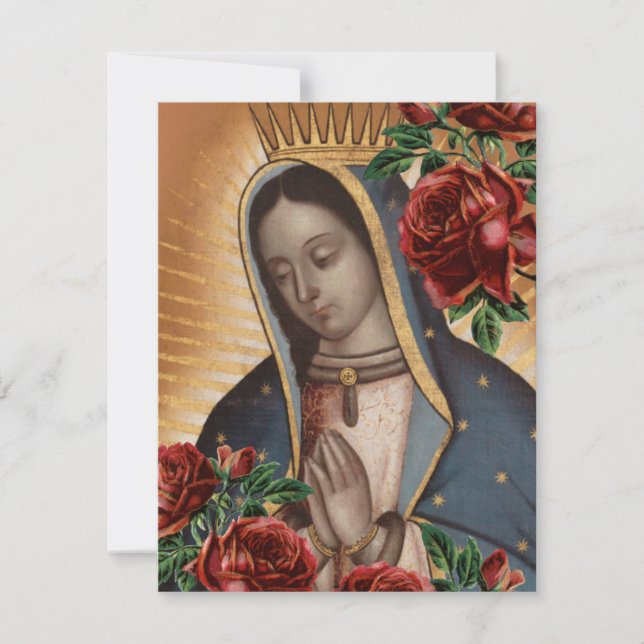 Spanish  Funeral Sympathy Holy Card Thank You (Front)