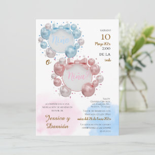 Spanish Gender Reveal Invitation