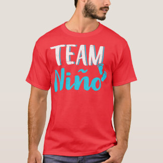 Spanish gender reveal team nio boy mexican baby pa T-Shirt