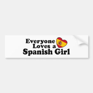Spanish Girl Bumper Sticker