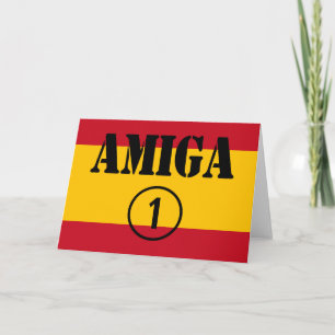 Spanish Girl Friends: Friend Numero Uno Card