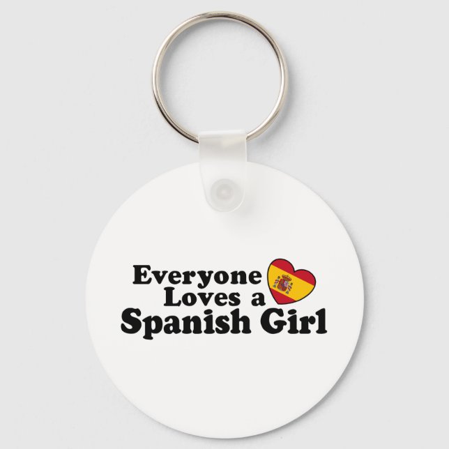 Spanish Girl Key Ring (Front)