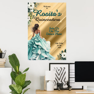 Spanish Girls 15th Birthday Quinceanera Poster