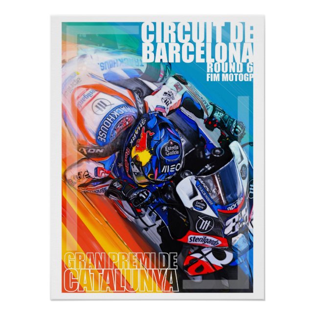 Spanish GP poster art by Murraymoto (Front)