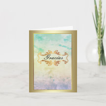 Spanish: “Gracias” Thank you card