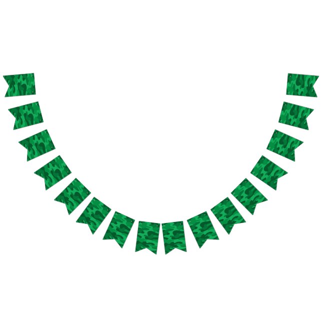 Spanish Green Monocolor Camo Bunting (All)