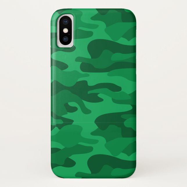 Spanish Green Monocolor Camo Case-Mate iPhone Case (Back)