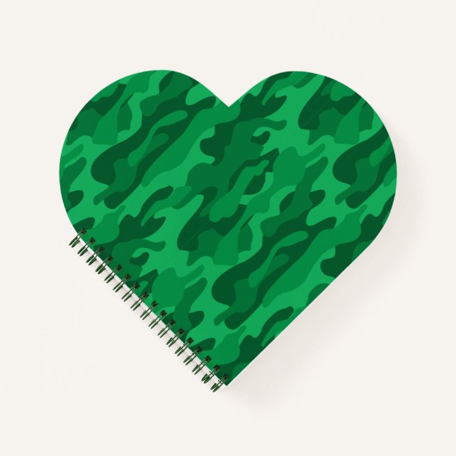 Spanish Green Monocolor Camo Notebook (Front)