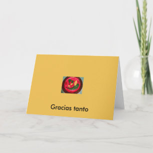 SPANISH, GREETING CARD, "Thank You Much!" NoteCard