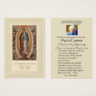Spanish Guadalupe Mary Funeral Prayer Holy Card