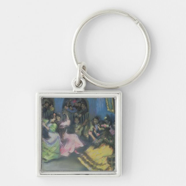 Spanish Gypsy Dancers, 1898 Key Ring (Front)