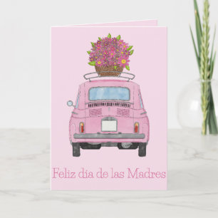 Spanish Happy Mother’s Day Fiat 500 Card
