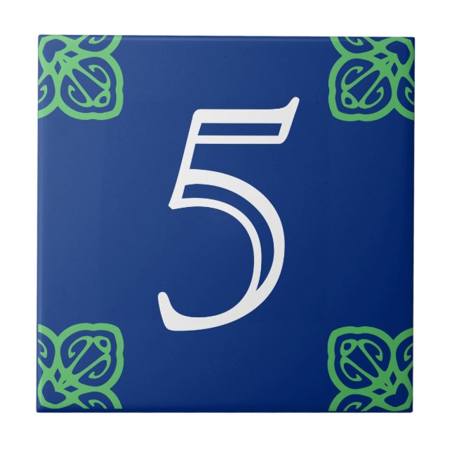 Spanish House Number Tile (Front)