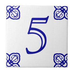 Spanish House Number Tile