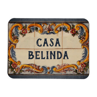 Spanish House Sign (text customisable) Magnet