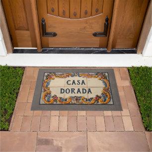 Spanish House Sign (text customizable)  Doormat