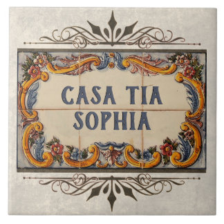 Spanish House Sign Tile