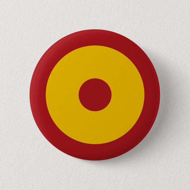 Spanish insignia, Spanish roundel 6 Cm Round Badge (Front)
