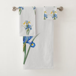 Spanish iris by Pierre-Joseph Redouté Bath Towel Set