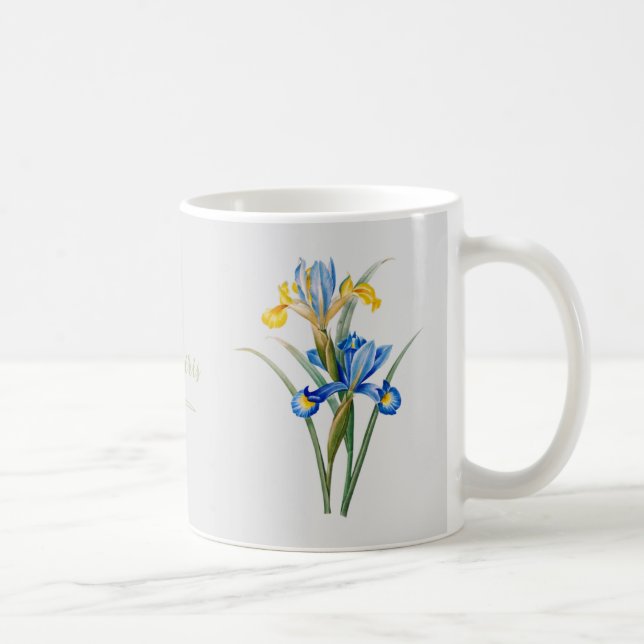 Spanish iris by Pierre-Joseph Redouté Coffee Mug (Right)
