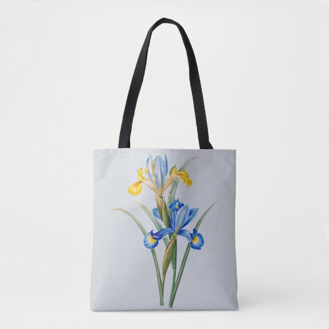 Spanish iris by Pierre-Joseph Redouté Tote Bag (Front)