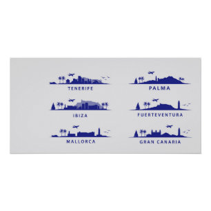 Spanish islands poster