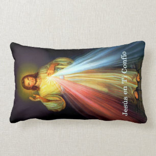 Spanish Jesus Misericordia Almohada Prayer Pillow