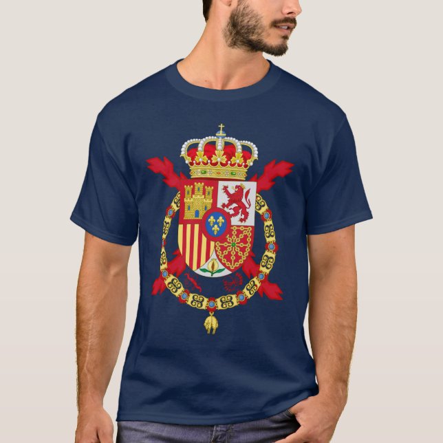 Spanish King Flag T-Shirt (Front)