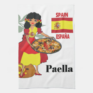 Spanish Kitchen towel- Paella Tea Towel