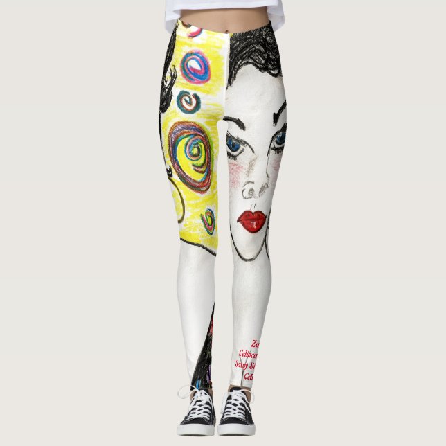 Spanish Lady All-Over-Print Leggings (Front)