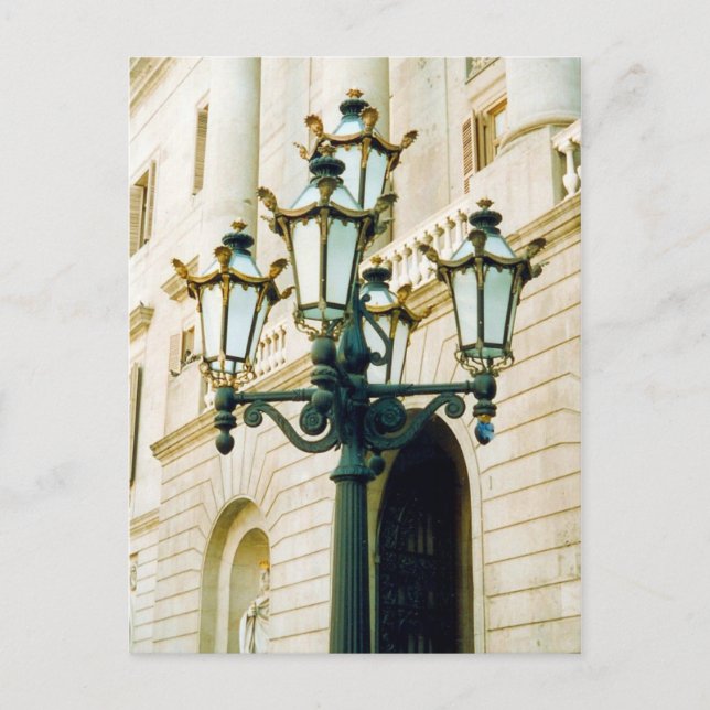 spanish lamp post postcard (Front)