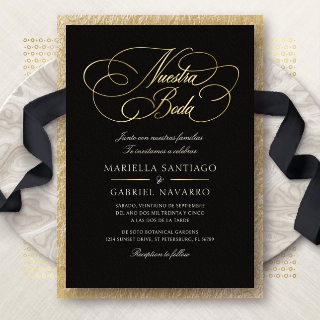 Spanish Language Calligraphy Nuestra Boda Wedding (Creator Uploaded)