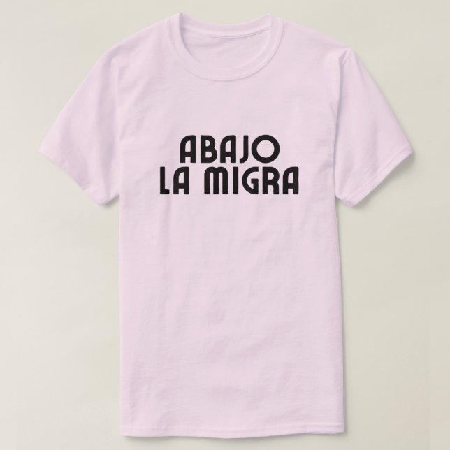 Spanish Language Down With ICE T-Shirt (Design Front)