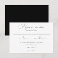 Spanish Language Nuestra Boda Negro Caligrafía