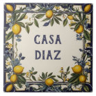 Spanish Lemon Custom House Name Plate Plaque Sign