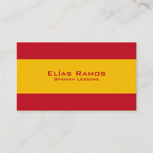 Spanish Lessons / Spanish Teacher Business Card