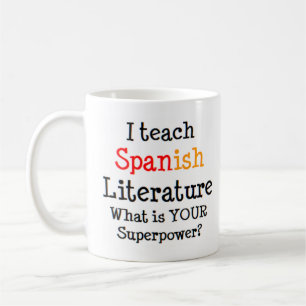 spanish literature teach coffee mug
