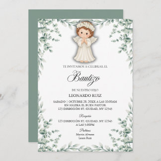 Spanish Little Angel  Invitation