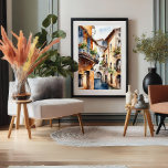 Spanish Little Old Town Watercolor Poster<br><div class="desc">Step into the charm of a Spanish little old town with this exquisite watercolor poster. Capturing the essence of tradition and vibrancy, this pop art masterpiece adds a touch of Spain to your space. The intricate details and vivid colours make it a conversation starter and a visual delight. Elevate your...</div>