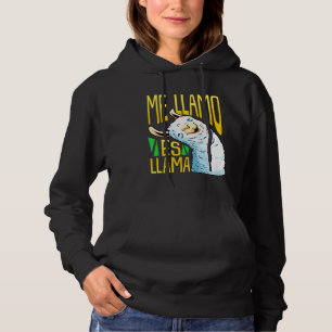 Spanish Llama Pun Fun Pet Alpaca Hoodie
