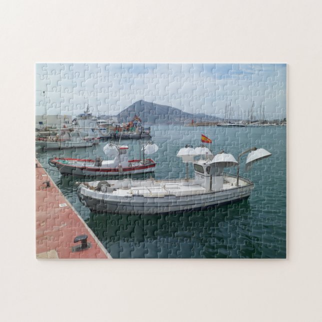 Spanish Lobster Boats Jigsaw Puzzle (Horizontal)