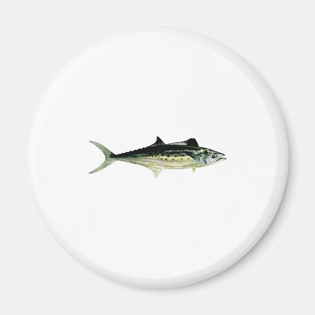 Spanish Mackerel Logo Magnet (Front)