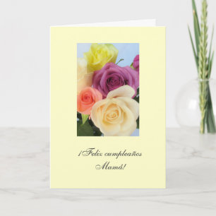 Spanish: Mami- Cumpleanos / Mum's birthday Card