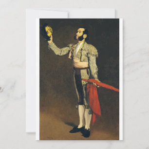 Spanish Matador by Edouard Manet Invitation