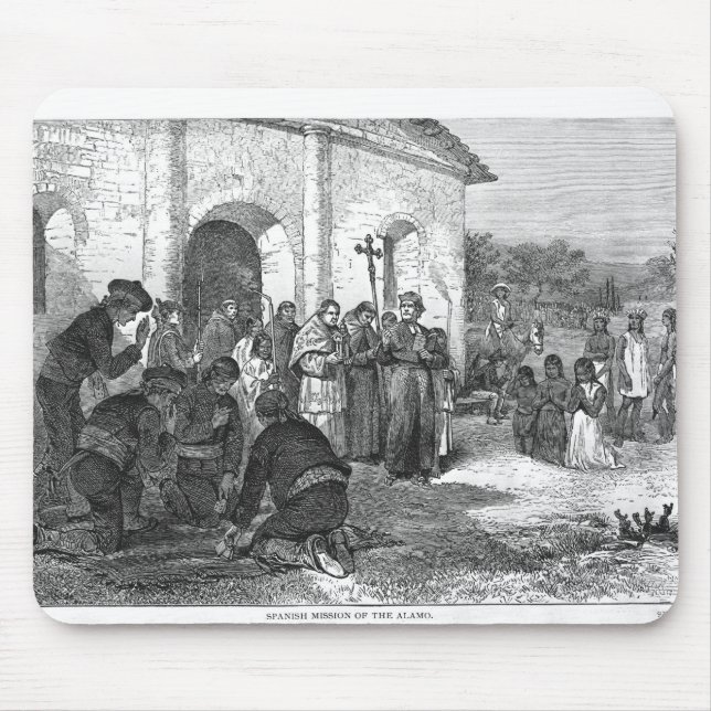 Spanish Mission of the Alamo Mouse Mat (Front)
