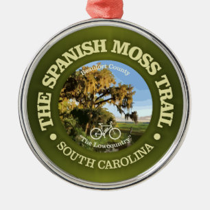 Spanish Moss Trail (cycling c) Metal Tree Decoration