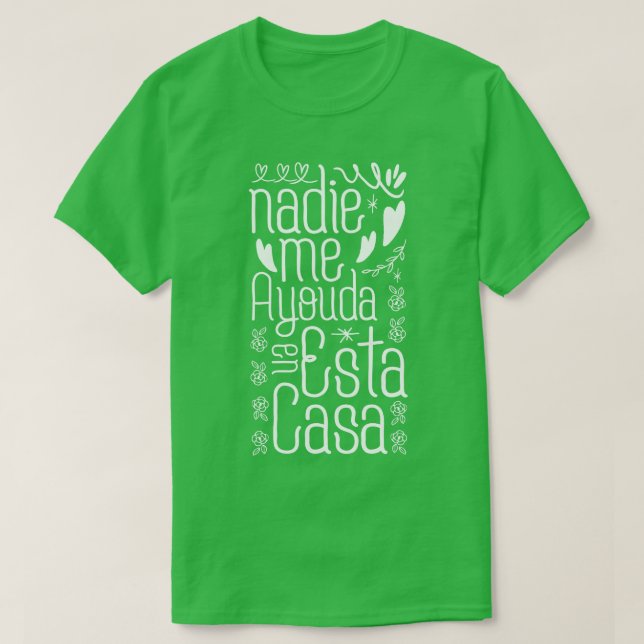 Spanish mother day Gift T-Shirt (Design Front)